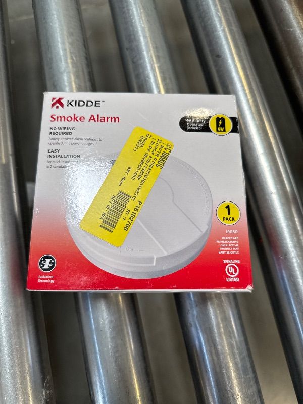 Photo 1 of Kidde 5 Battery Ionization Smoke Alarm with Test Button
