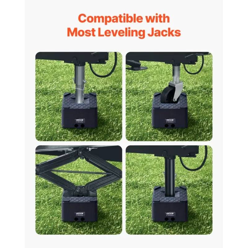 Photo 1 of Trailer Jack Block 6" High 6000 lbs RV Leveling Block Camper Accessories
