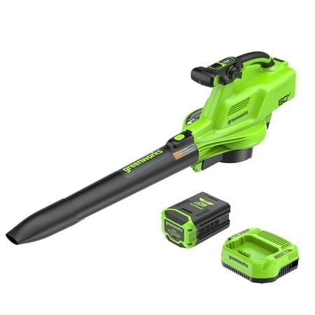 Photo 1 of Greenworks 60V 520 CFM at 240 Mph Blower-Vac with 4Ah Battery and 3A Charger 2429702