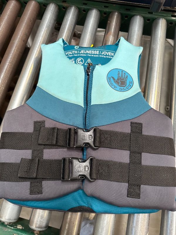Photo 1 of Body Glove Youth Neoprene PFD Life Jacket and Vest, Boy, 55-88 lbs., Blue