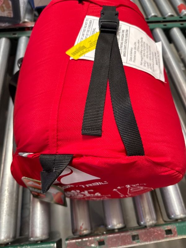 Photo 1 of Ozark Trail 10-Degree Cold Weather Mummy Sleeping Bag with Soft Liner Red 85 X33
