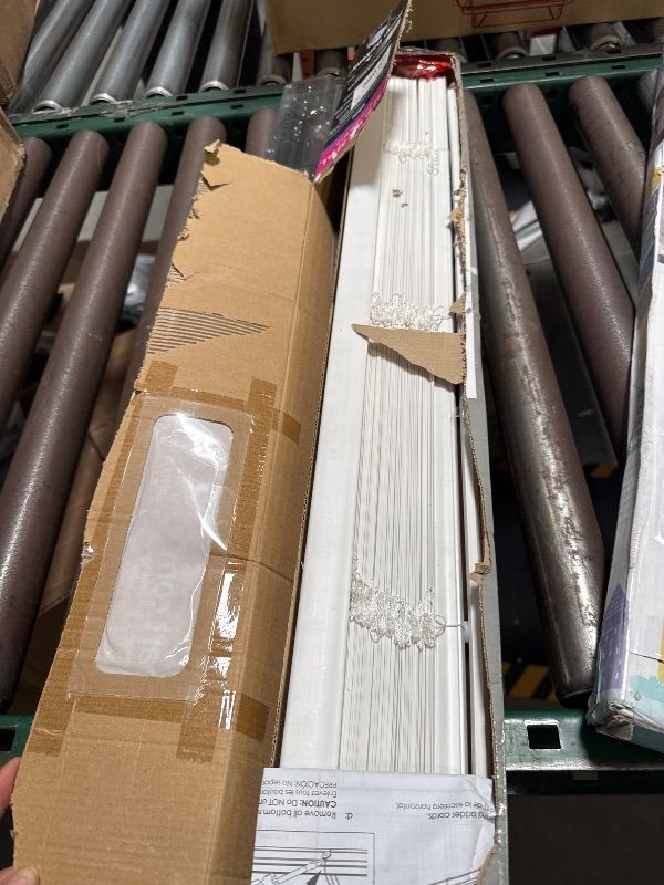 Photo 1 of Mainstays 1 Cordless Room Darkening Vinyl Blinds 31 Width X 72 Length White
