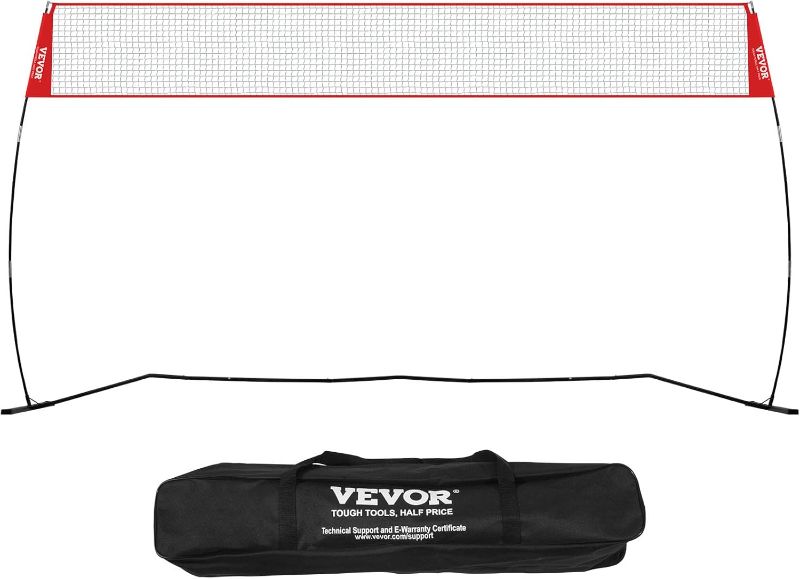 Photo 1 of VEVOR Volleyball Training Net System,8 * 11/12 * 11ft/Pitching Practice/Spiking Practice/14 Net,Portable Net Station, Easy Setup Indoor Outdoor Target Net for Serving Spiking Setting
