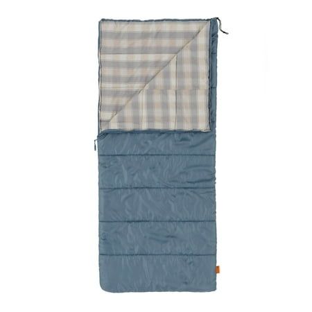 Photo 1 of Ozark Trail 50F Flannel Lined Rectangle Adult Sleeping Bag - Blue (75 X 33 )
