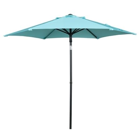 Photo 1 of Mainstays 7.5 Aqua Push-up and Tilt Patio Umbrella
