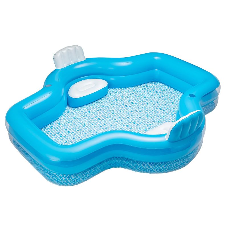 Photo 1 of Bluescape Blue Grand Luxe Inflatable Family Swimming Pool 2 Seats Age 6 & up