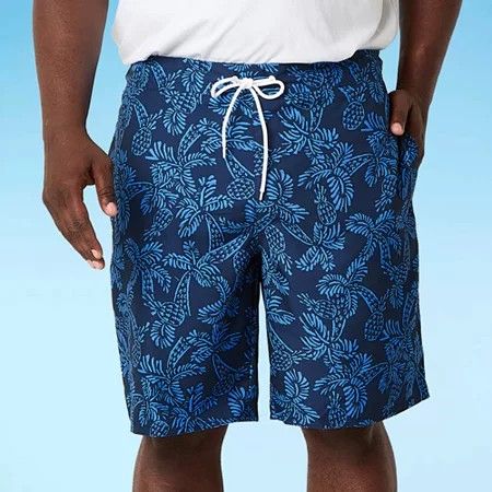 Photo 1 of St. John's Bay Mens Board Shorts Big and Tall, 4x-large, Blue