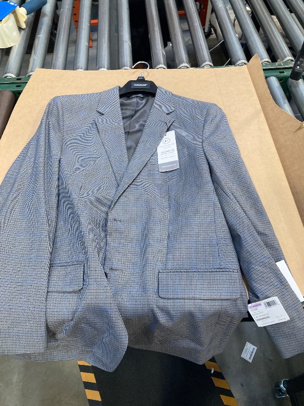 Photo 1 of Haggar Men's JMH Premium Tailored Fit Subtle Print Stretch Sport Coat, Medium Grey, 42