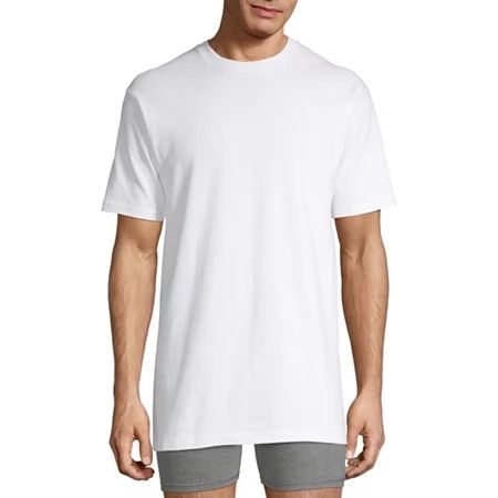 Photo 1 of Stafford Heavyweight Mens 4 Pack Short Sleeve Crew Neck T-Shirt, Xx-large, White