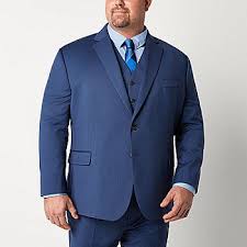Photo 1 of Stafford Coolmax All Season Ecomade Mens Stretch Fabric Classic Fit Big and Tall Suit Jacket Navy size 3xl