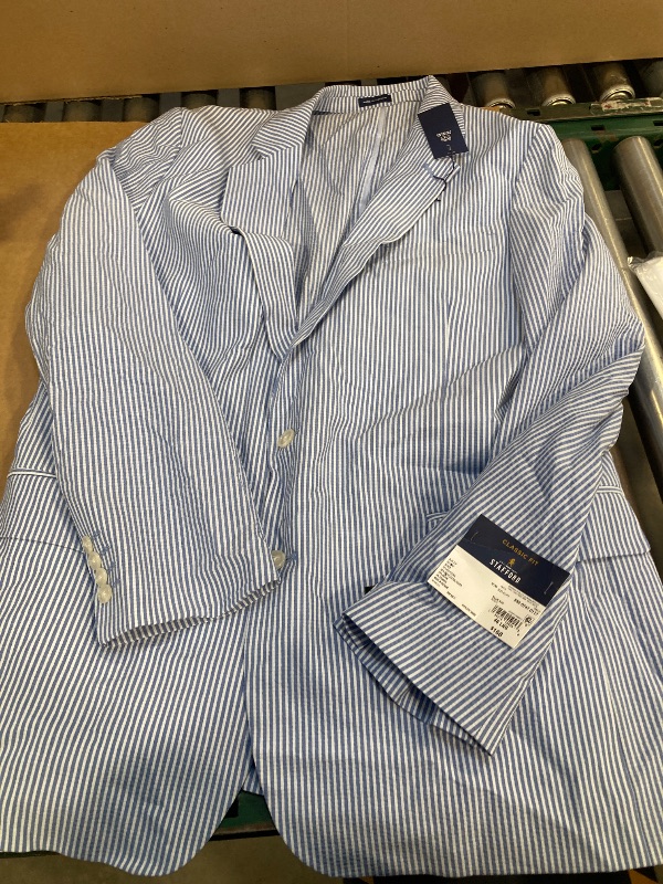 Photo 1 of Stafford Suit jacket blue stripped ( size 46 long ) 