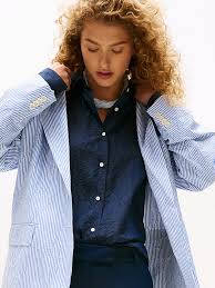Photo 1 of Stafford Suit jacket blue stripped ( size 46 long ) 