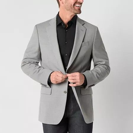Photo 1 of Stafford Mens Classic Fit Sport Coat, 52 Long, Gray