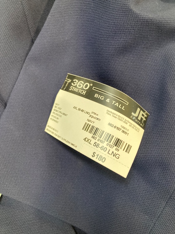Photo 1 of J. Ferrar Ultra Comfort Mens Stretch Fabric Suit Jacket size 4xl long 