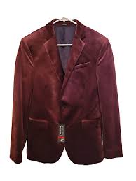 Photo 1 of J. Ferrar Velvet Mens Stretch Fabric Slim Fit Velvet Sport Coat size 56 Short 
