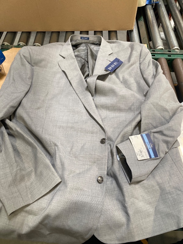 Photo 1 of Stafford Hopsack Mens Big and Tall Stretch Fabric Classic Fit Blazer, 56 Big Long, Gray