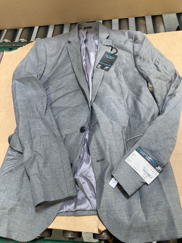 Photo 1 of J Ferrari Hopsack Mens Big and Tall Stretch Fabric Classic Fit Blazer,40 LNG, Gray