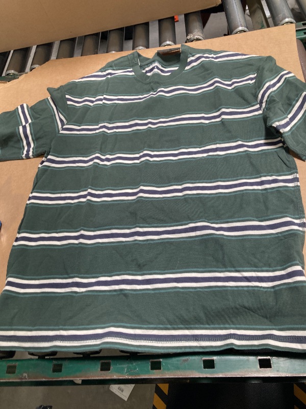 Photo 1 of Arizona Mens Crew Neck Short Sleeve Easy-on + Easy-off Hidden Access Opening ADAPTIVE T-Shirt size small 