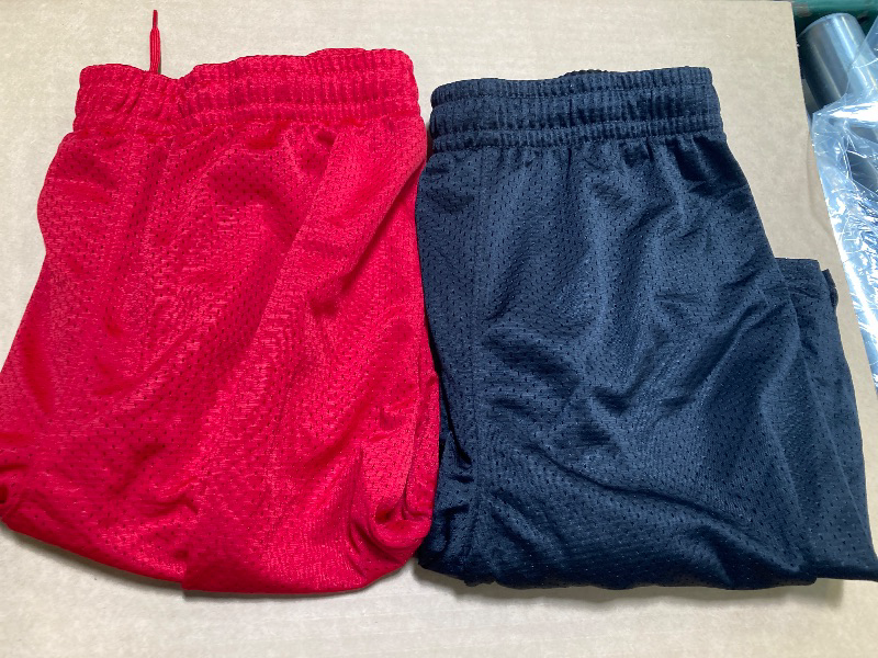 Photo 1 of Xersion size large basketball shorts ( 2pk, red`black ) 