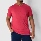 Photo 1 of St. John's Bay Super Soft Mens V Neck Short Sleeve Quick Dry Big and Tall T-Shirt size M T