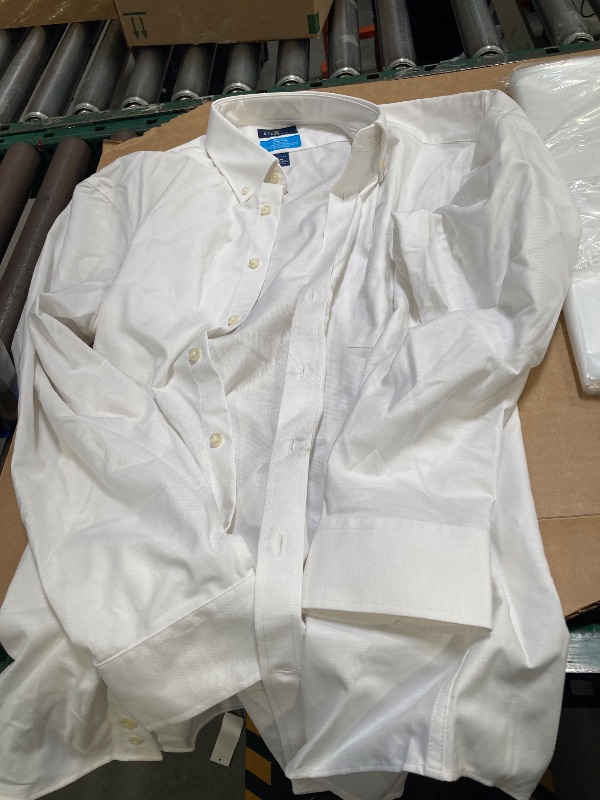 Photo 1 of Stafford Big and Tall Coolmax All Season Oxford Mens Button Down Collar Long Sleeve Stretch Fabric Wrinkle Free Dress Shirt ( size xl 17/17.5 ) 