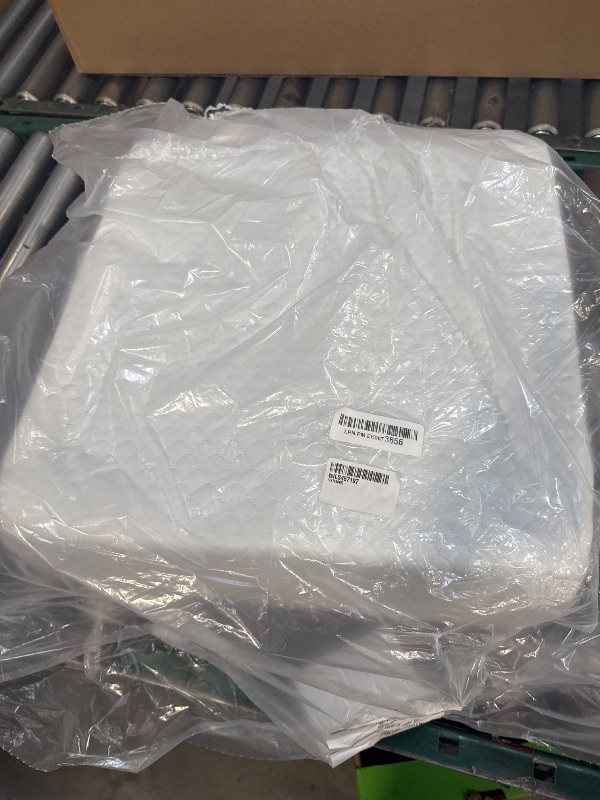 Photo 1 of MEGCXIT Leg Pillow Elevation Blood Circulation, Leg Wedge for Elevation for Swelling, Leg Elevating Pillow for After Surgery, Memory Foam Foot Knee Pillow for Back Sleeping 23.6×16.8×8 Inch White/Grey
