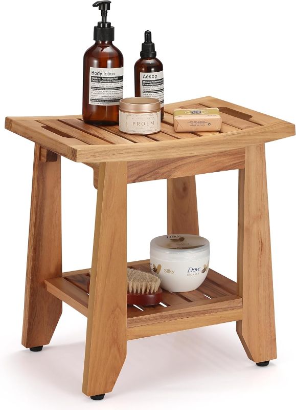 Photo 1 of  Shower Stool with Shelf & Handle