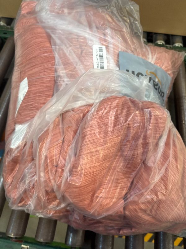 Photo 1 of Bedsure Full Comforter Set - Pink Clay Soft Bedding for All Seasons, Cationic Dyed Bed Set, 3 Pieces, 1 Full Size Comforter (82"x86") and 2 Pillow Shams (20"x26"+2")