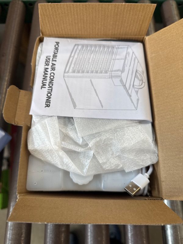 Photo 1 of Portable Air Conditioner with Upgraded Leak-Proof Ice Cooling Technology, Mini Personal Air Cooler with 3 Speeds for Room Office Bedroom Tent Greywhite3