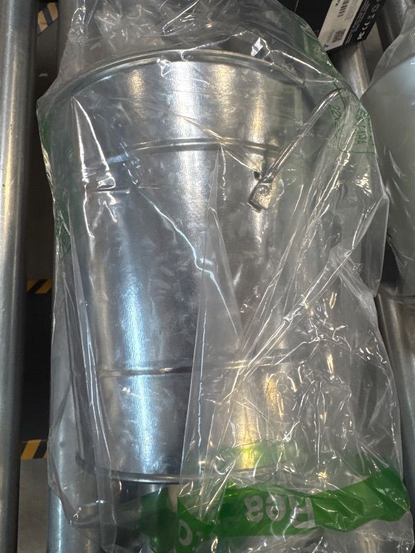 Photo 1 of Twine Insulated Ice Bucket With Lid & Scooper for Parties - Galvanized Metal Bucket Cooler & Drink Tub Holds 1 Gallon