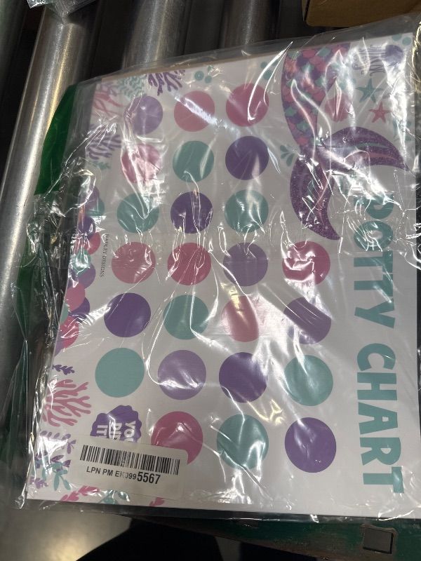 Photo 1 of Hadley Designs Mermaid Potty Training Chart for Toddler Girls - Potty Training Sticker Chart for Girls Potty with Sticker, Sticker Chart for Kids Potty Training Reward Chart, Kids Reward Chart