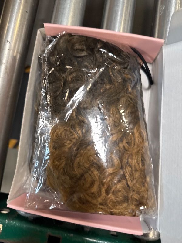 Photo 1 of Clip in Hair Extensions, FLUFYMOOZ 4PC 100? Pure Protein Silk Hair Extensions Long Soft Natural Hairpiece 16 Inch Curly Hair Extension for Women (Brown to Dirty Blonde)
