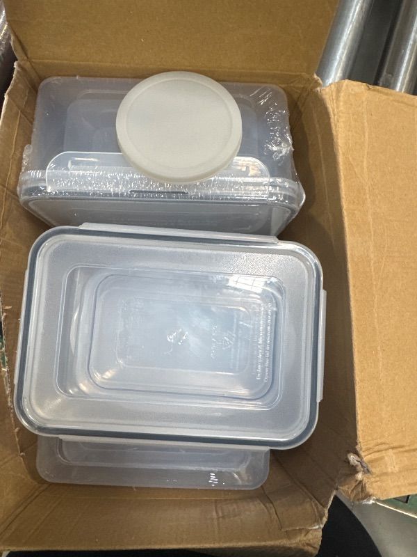 Photo 1 of 40 PCS Food Storage Containers with Lids Airtight (20 Containers & 20 Lids), Plastic Storage Meal Prep Container-Stackable 100% Leakproof & Microwave Organization and Storage Sets, Lunch Containers