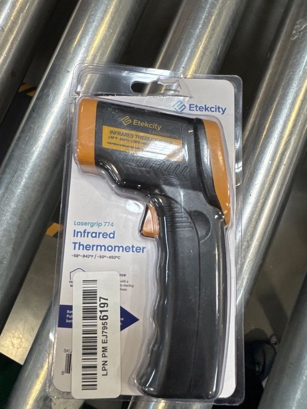 Photo 1 of Etekcity Infrared Thermometer Laser Temperature Gun 774, Meat Food Candy Oven Thermometer for Griddle Accessories, Heat Gun for Cooking Refrigerator Tools, Yellow