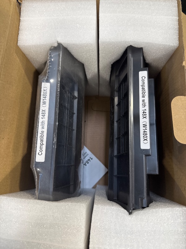 Photo 1 of 148X Black Toner Cartridge High Yield with chip 2-Pack Replacement for HP 148X W1480X 148A W1480A Compatible with HP LaserJet Pro MFP 4101dw 4101fdn 4101fdw 4001dn 4001dw 4001n Printer Ink 4001 4101 e
