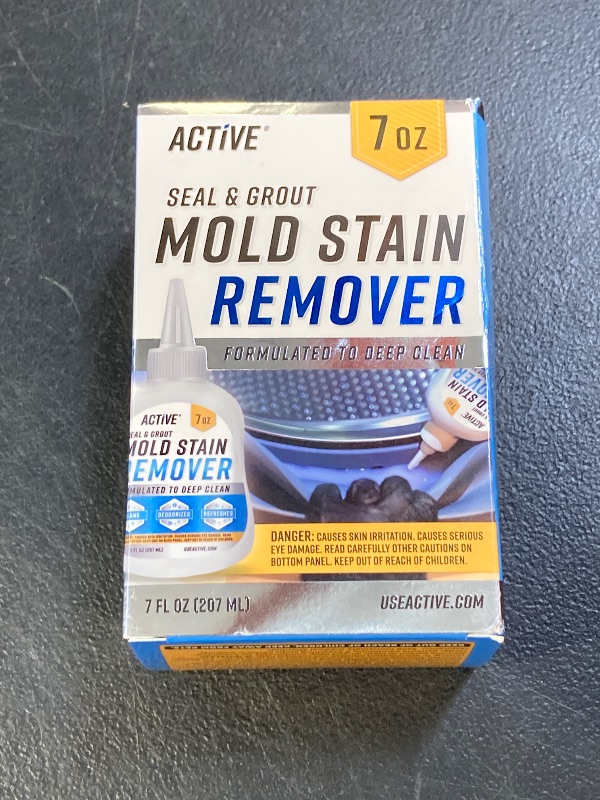 Photo 1 of ACTIVE Mold Stain Remover Gel Cleaner Heavy Duty Stain Cleaner for Front Loader Washing Machine Seal, Bathroom Grout, Shower, Caulk - Front Load Washer Cleaning Solution - 7 Fl Oz

