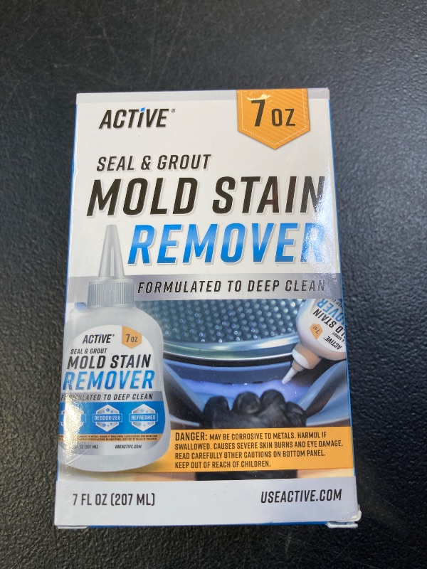 Photo 1 of ACTIVE Mold Stain Remover Gel Cleaner Heavy Duty Stain Cleaner for Front Loader Washing Machine Seal, Bathroom Grout, Shower, Caulk - Front Load Washer Cleaning Solution - 7 Fl Oz
