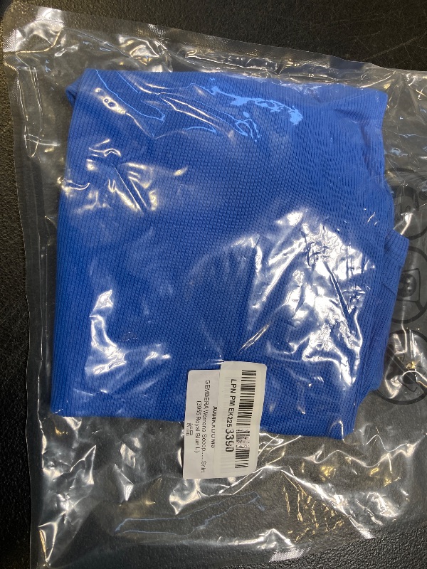 Photo 1 of GEMBERA Women's Scoop Neck Sleeveless Racerback Ribbed Knit Slim Fitted Basic Tank Top Shirt(3955 Royal Blue L)