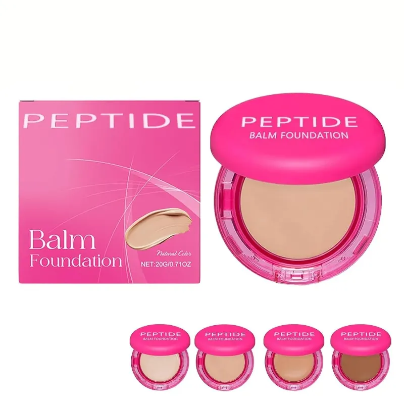 Photo 1 of Peptide Bounce Balm Foundation, Peptide Bounce Foundation – Hydrating, Age-Defying Makeup for Mature Skin, Natural, Medium Buildable Coverage, Blur Fine Lines, Smooths Texture - Ivory White