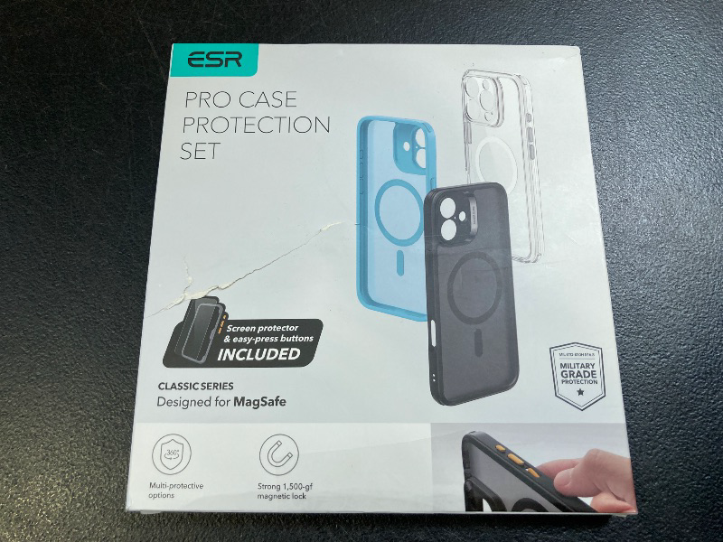 Photo 1 of ESR for iPhone 16 Pro Max Case (4 in 1) Set, Translucent Matte Case, Compatible with MagSafe, Military-Grade Protection, Classic Series, Clear