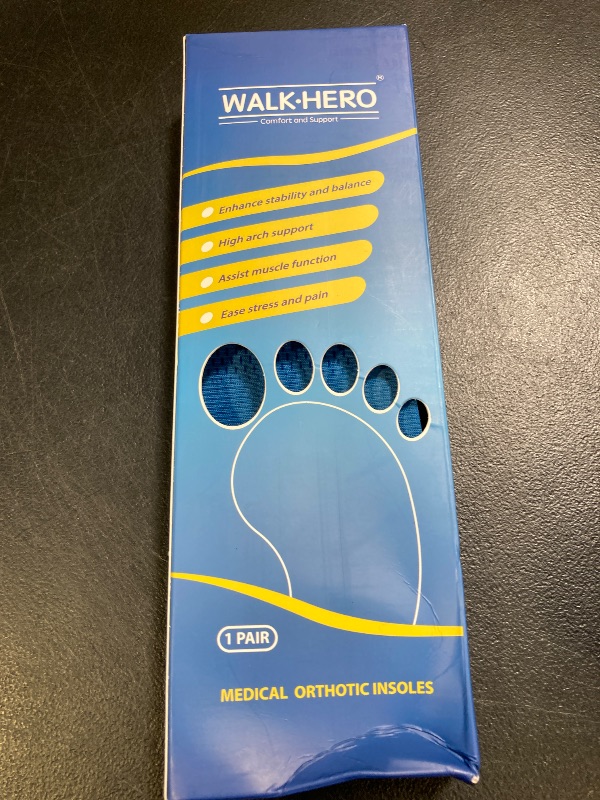 Photo 1 of Plantar Fasciitis Feet Insoles Arch Supports Orthotics Inserts Relieve Flat Feet, High Arch (Men's 10-10 1/2 | Women's 12-12 1/2)