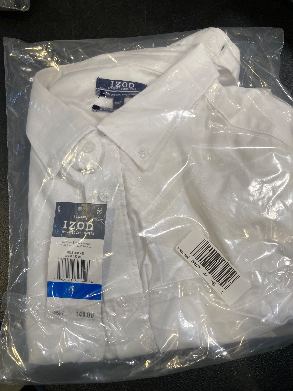 Photo 1 of IZOD men's Long Sleeve Button-down Oxford button down shirts, White XL 