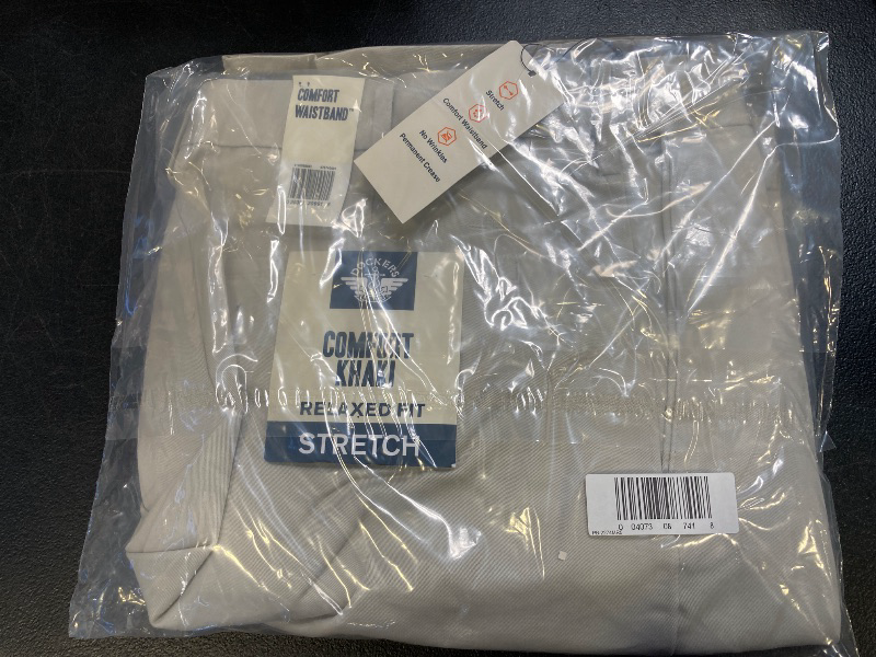 Photo 1 of Dockers Men's Relaxed Fit Comfort Pants, Porcelain Khaki, 36W x 32L