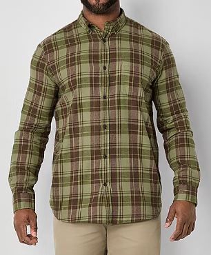 Photo 1 of St. John's Bay Men's Long Sleeve Classic Fit Big and Tall Flannel Shirt XL