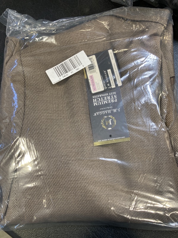 Photo 1 of Haggar Men's JMH Premium Stretch Tailored Fit Suit Separate Pants, Medium Taupe-Jacket, 42 Regular 