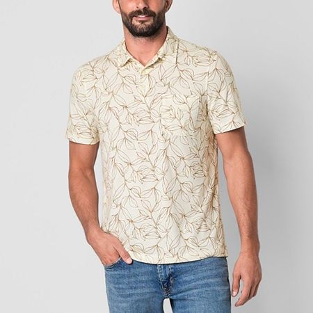 Photo 1 of St. John's Bay Super Soft Jersey Men's Classic Fit Short Sleeve Polo Shirt, Large, Brown