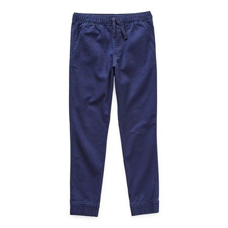 Photo 1 of Thereabouts Pull-on Little & Big Kid Boys Stretch Fabric Cuffed Regular Fit Jogger Pant, XXL (22) Husky, Blue