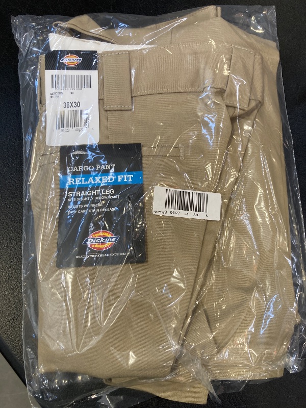 Photo 1 of Dickies Relaxed Fit Cargo Work Pants, Desert Sand, 36 x 30