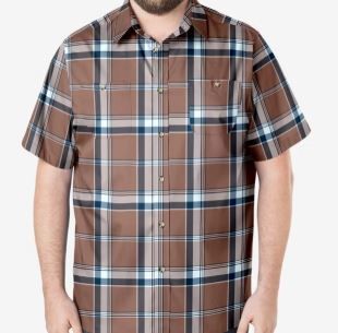 Photo 1 of Men's Short Sleeve Classic Fit Big and Tall Button-Down Shirt
