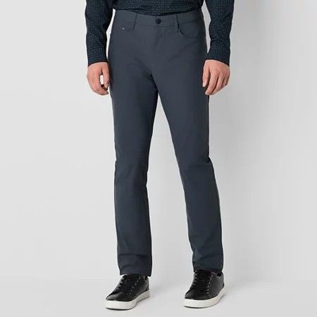 Photo 1 of Stylus 5 Pocket Pant Men's Slim Slim Fit Flat Front Pant, 36 x 32, Black
